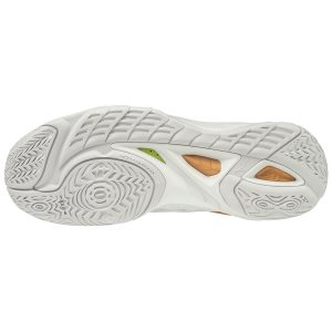 Mizuno Wave Mirage 3 Παπουτσια Χαντμπολ Γυναικεια - Ασπρα/Χρυσο Χρωμα